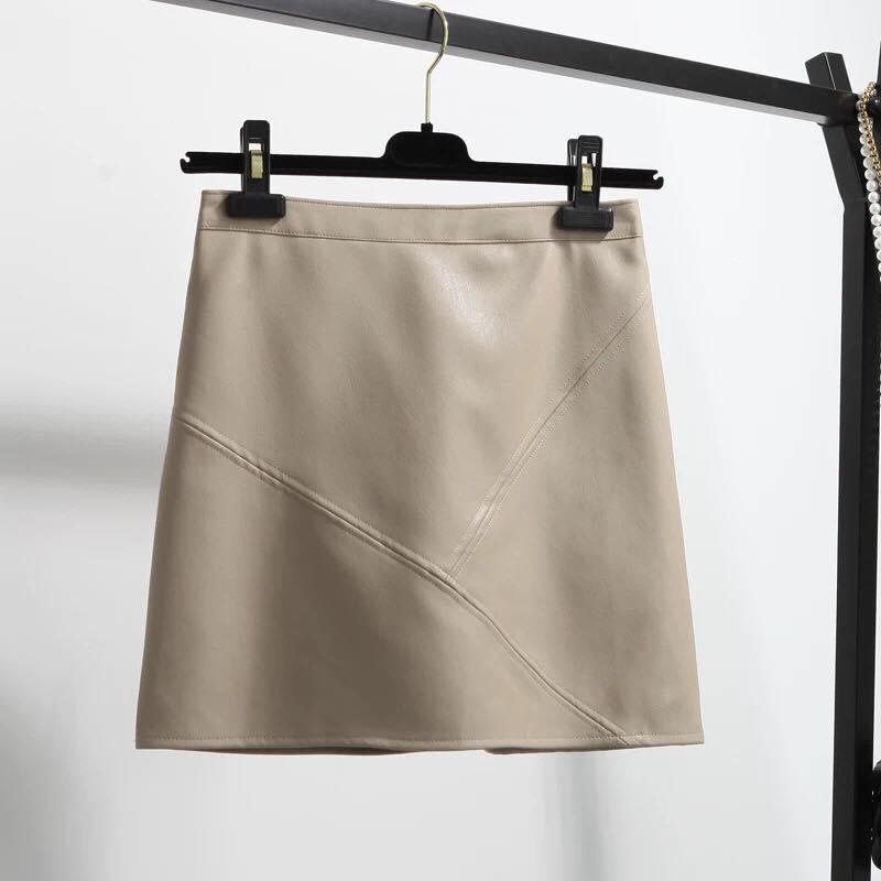 chân váy da be XL eo dưới 75