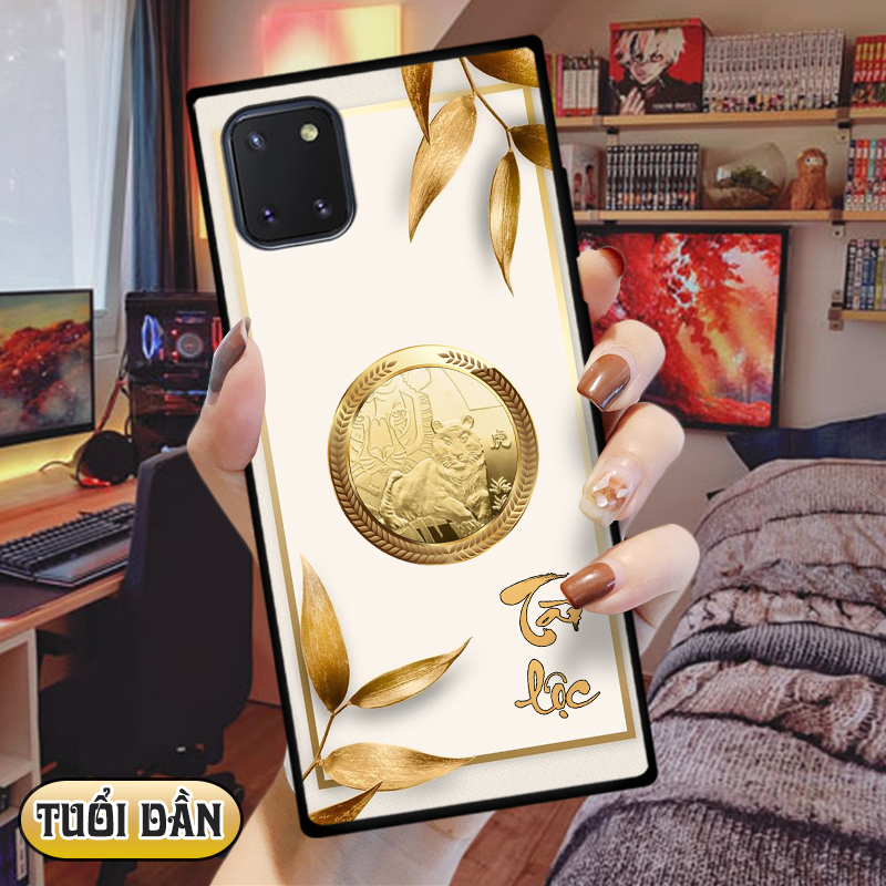 Ốp lưng kính 12 con giáp cho Samsung Galaxy Note 10 Lite