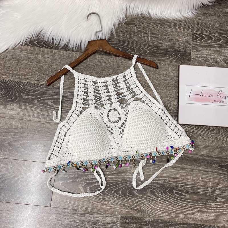 💥54-sét ren bikini đi biển thổ cẩm qc 3 món