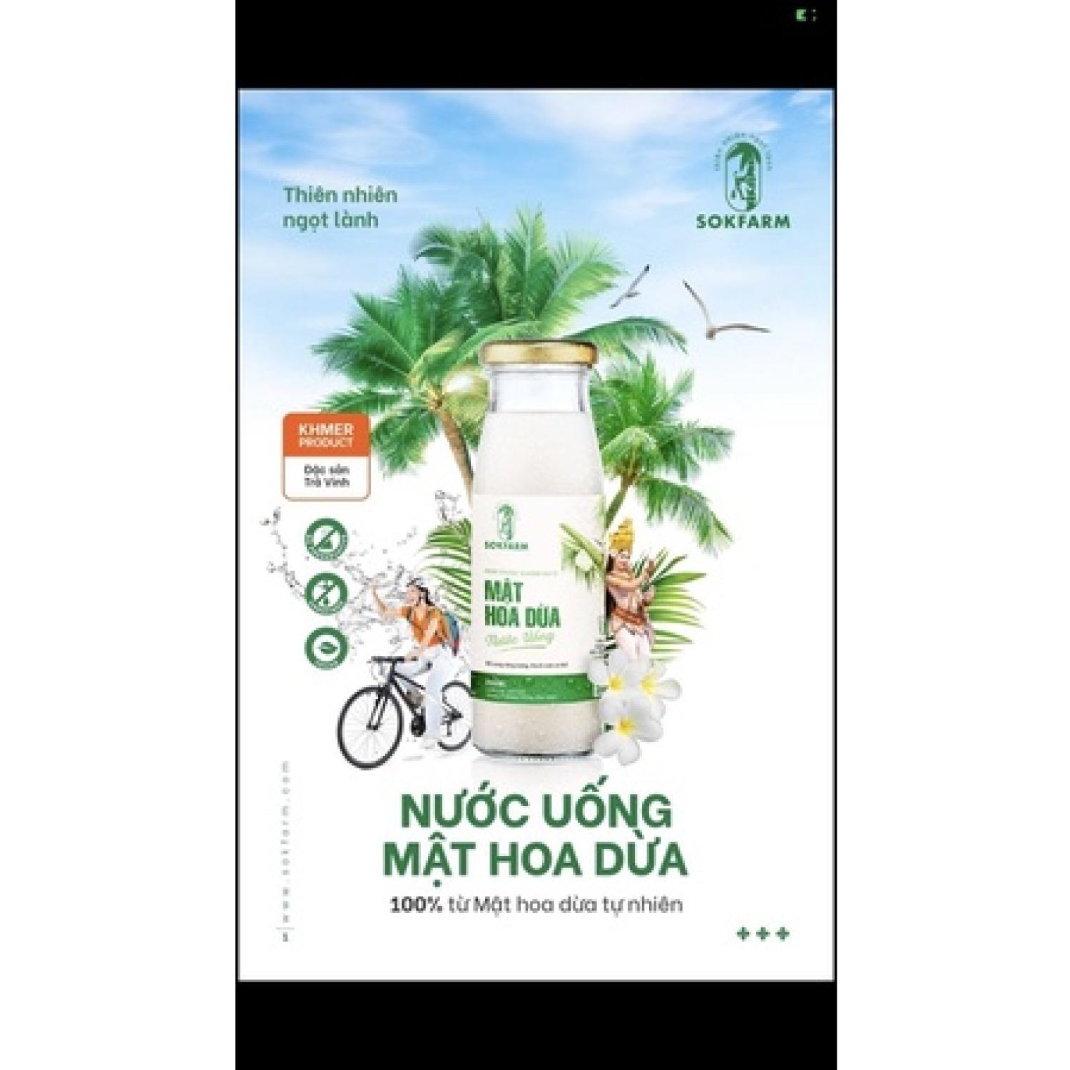 Nước uống mật hoa dừa Sokafarm