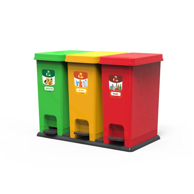 Thùng rác Duy Tân ECO bộ 3