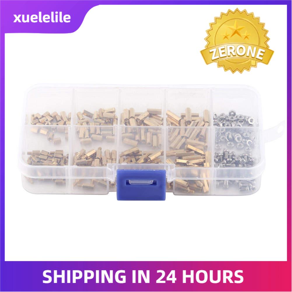 Brass M2 M3 Hex Column Female Male Standoff Screw Nut Assortment Kit
