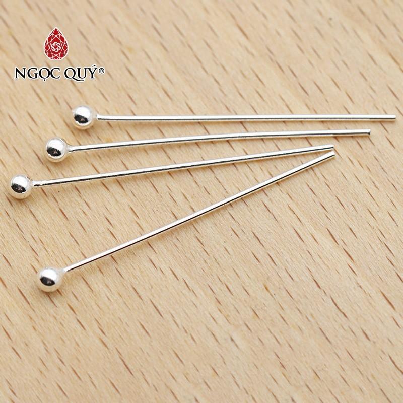 [HCM]Combo 2 đinh bạc đầu tròn - Ngọc Qúy Gemstones