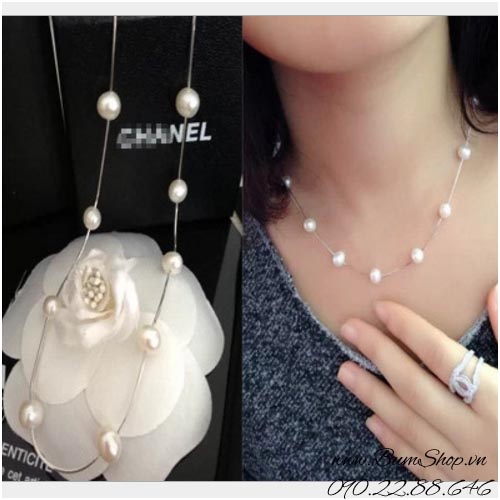 Dây chuyền kết ngọc trai sang chảnh