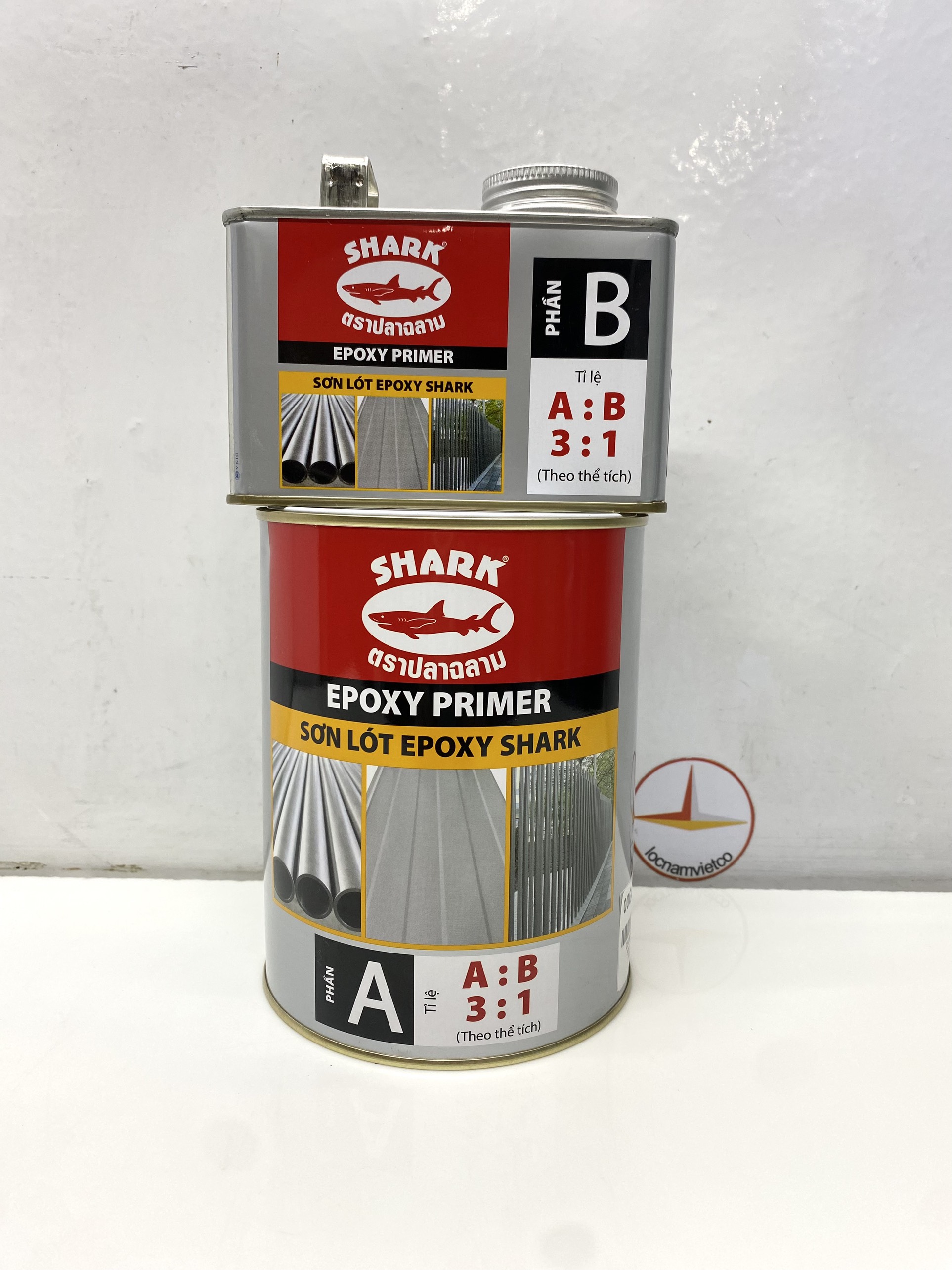 Sơn lót Epoxy Toa dành cho sắt kẽm - Sơn Shark 1L