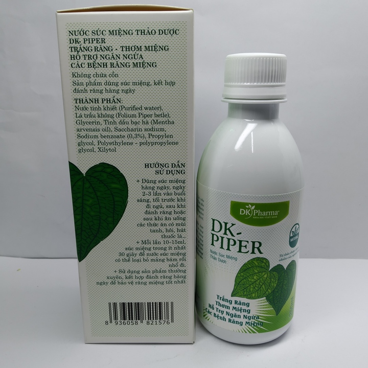 Nước súc miệng thảo dược DK Piper - Chai 250ml