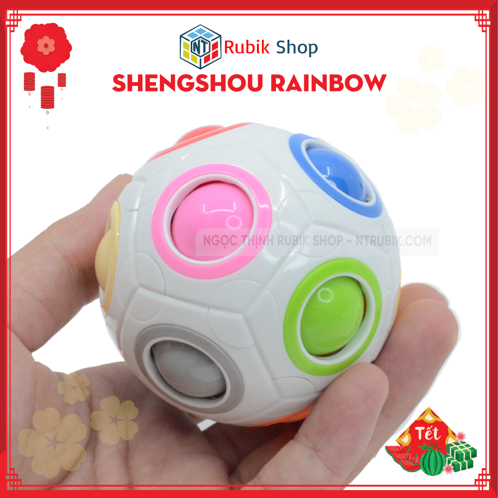 [Hoàn tiền 10%][Rubik Biến Thể] Rubik Shengshou Rainbow Ball đồ chơi thông minh