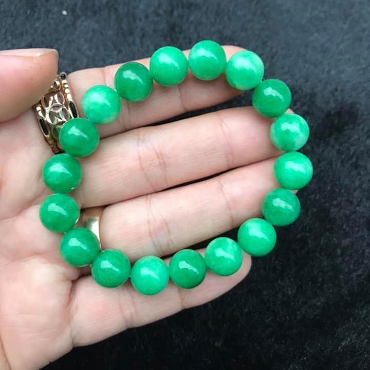 [HCM]VÒNG TAY CẨM THẠCH XANH 10LY