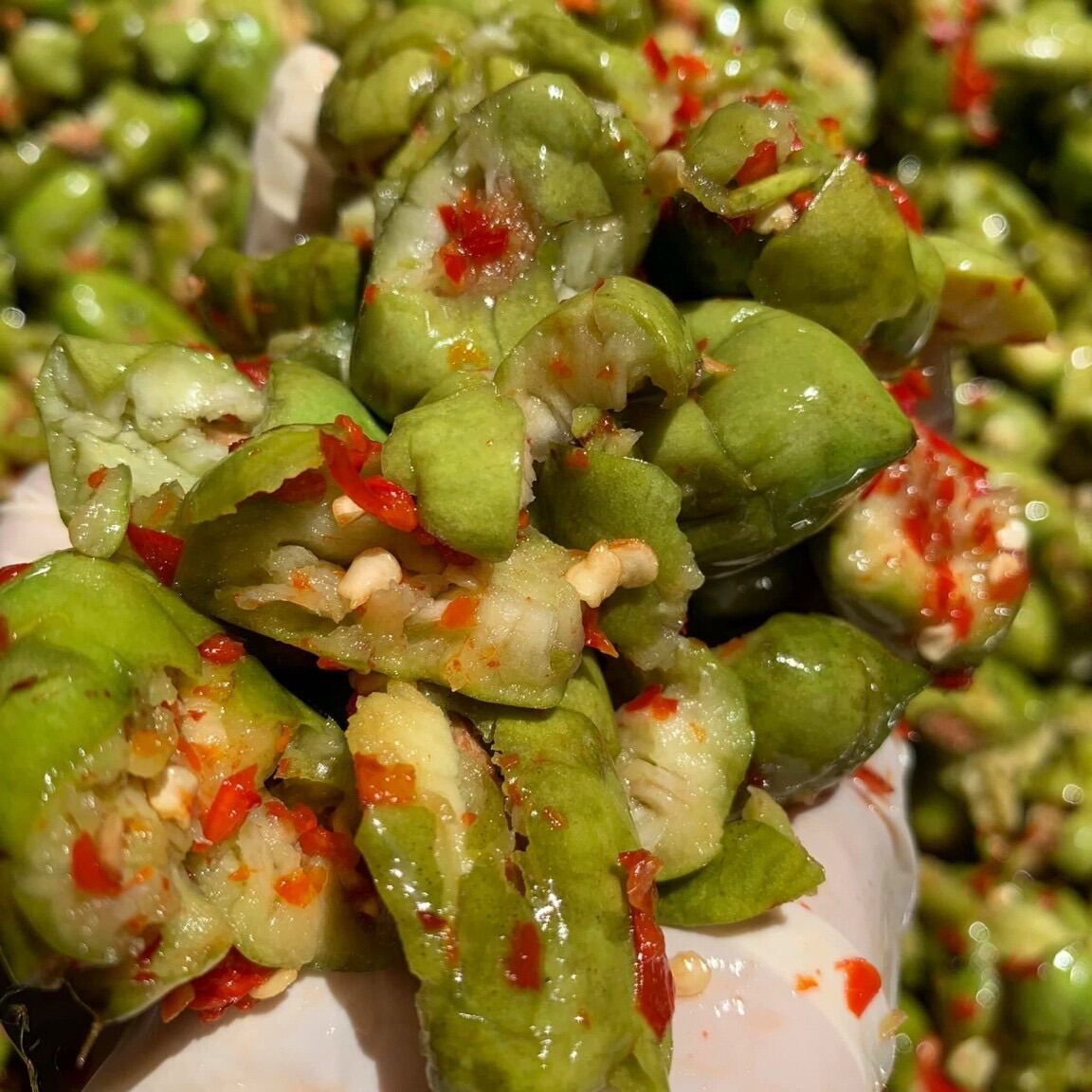 Chopped Eggplant Stir-Fried with Salt and Chili - 500Gr Pot
