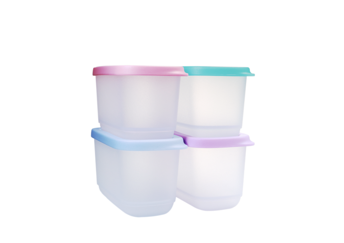 Bộ hộp Tupperware Cubix Mini Rectangular 250ML (4)