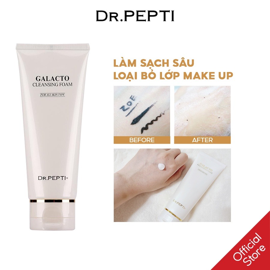 Sữa Rửa Mặt Tạo Bọt Dr.Pepti+ Galacto Cleansing Foam 110ml