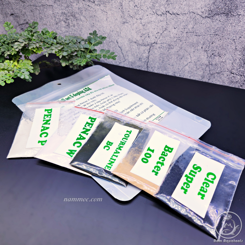 Combo 5 gói phụ gia kích nền ada || full set 5 doping lót nền ada cho bể thuỷ sinh