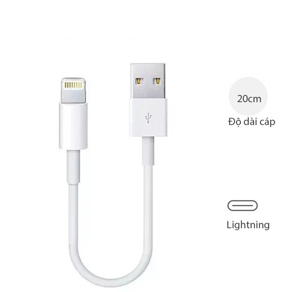 Cáp sạc IP siêu ngắn