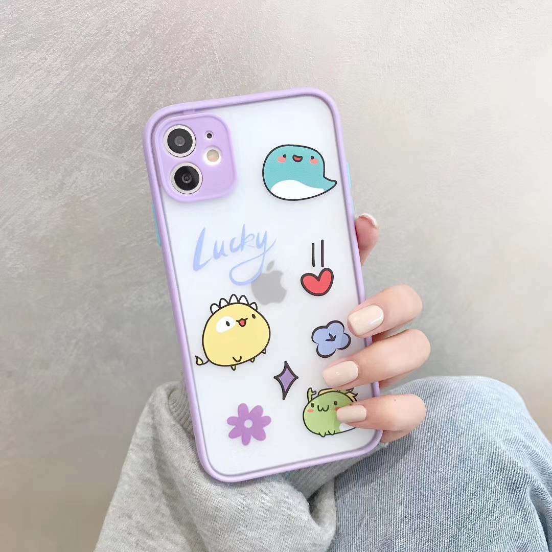 Ốp Lưng Nhám Chống Sock Va Đập Bảo Vệ Camera Sweet Lucky