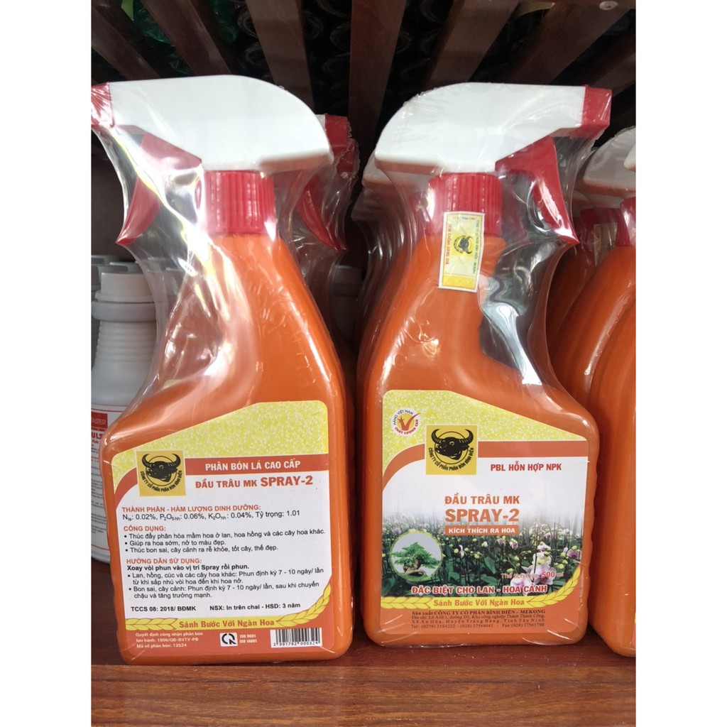 Phân bón lá đầu trâu kích ra hoa spray 2 - 500ml - đầu trâu spray 2 - 500ml - phân bón kích thích ra hoa