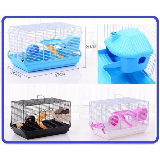 [Hoàn tiền 10%]Lồng Hamster Size Đại xì trum 47x30cm