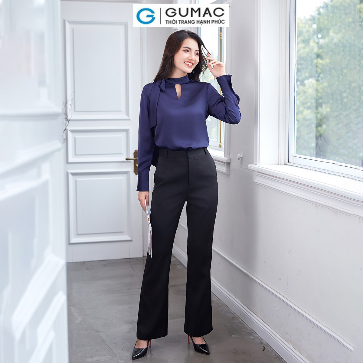 Quần tây ống loe thời trang gumac qe01084