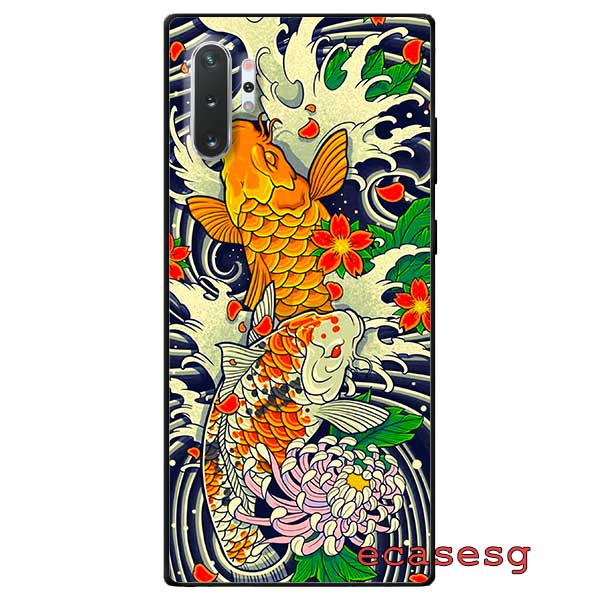 Ốp lưng dành cho samsung galaxy note 8 / note 9 / note 10 / note 10 plus - đôi cá chép
