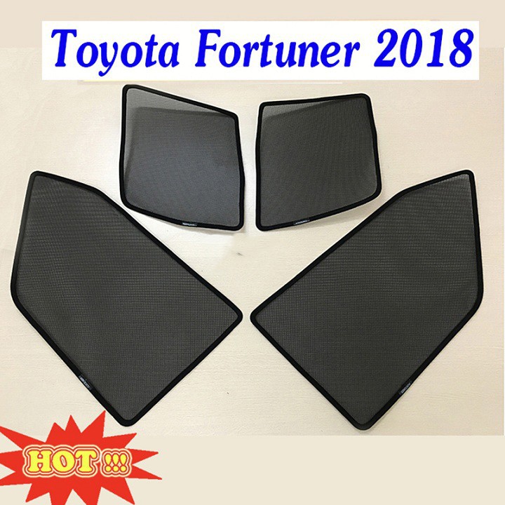 Rèm che nắng nam châm xe fortuner 2016-2020,tích hợp sẵn nam châm, vừa cho xe, tháo lắp đơn giản che nắng hiệu quả
