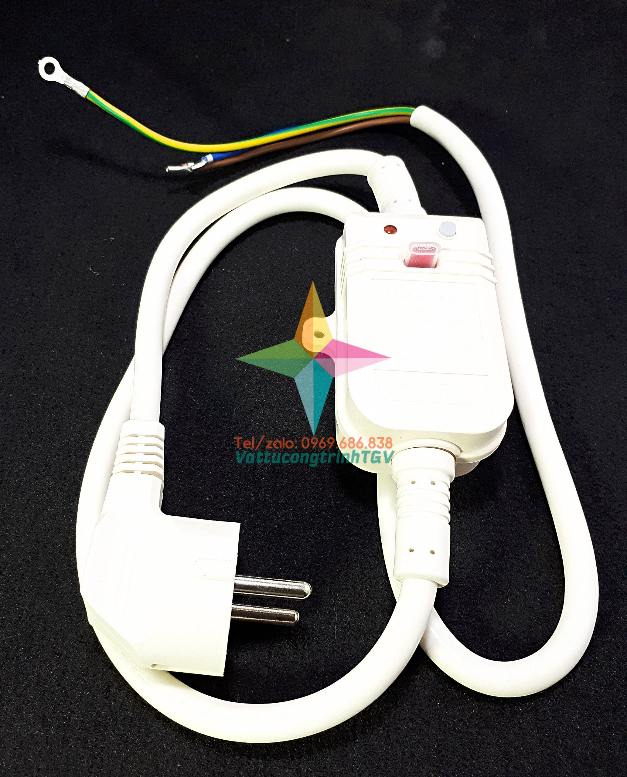 Bộ dây nguồn kèm Rơ le chống giật  SUNWAY thay thế cho bình nóng lạnh