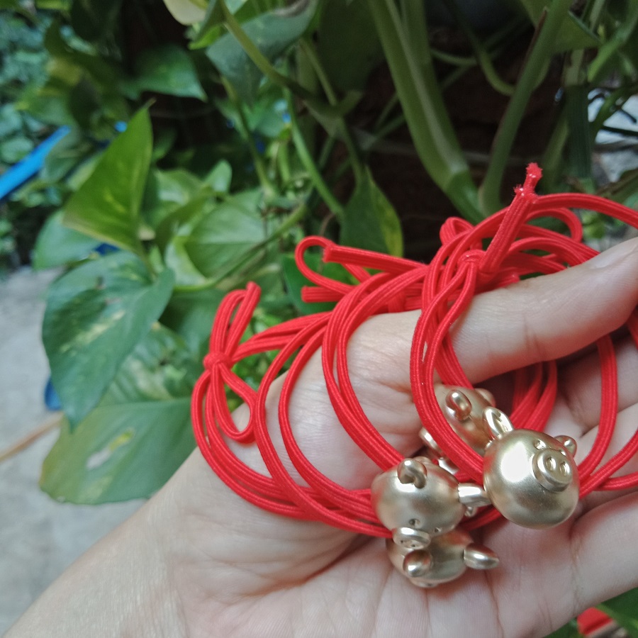 [HCM]Cột Tóc Cho Bé Hình Heo Dễ Thương