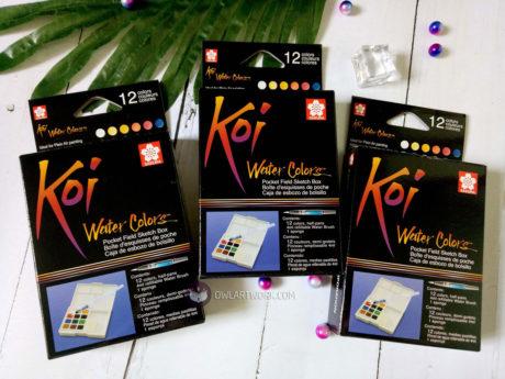 Màu nước Sakura Koi dạng nén set 12 màu