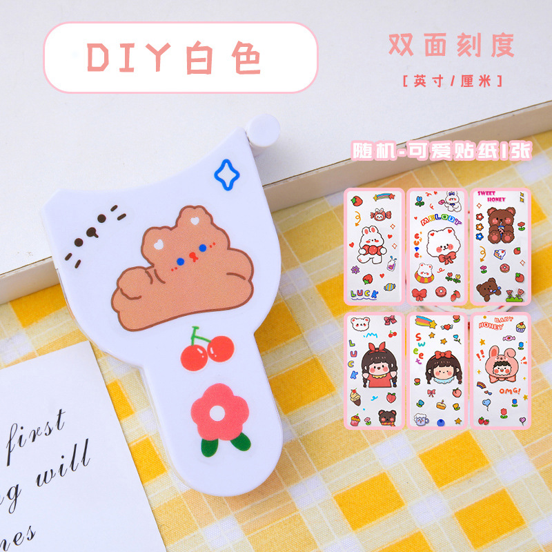 thước cuộn mini hình sticker sự dụng đo eo,quần áo siêu đáng yêu