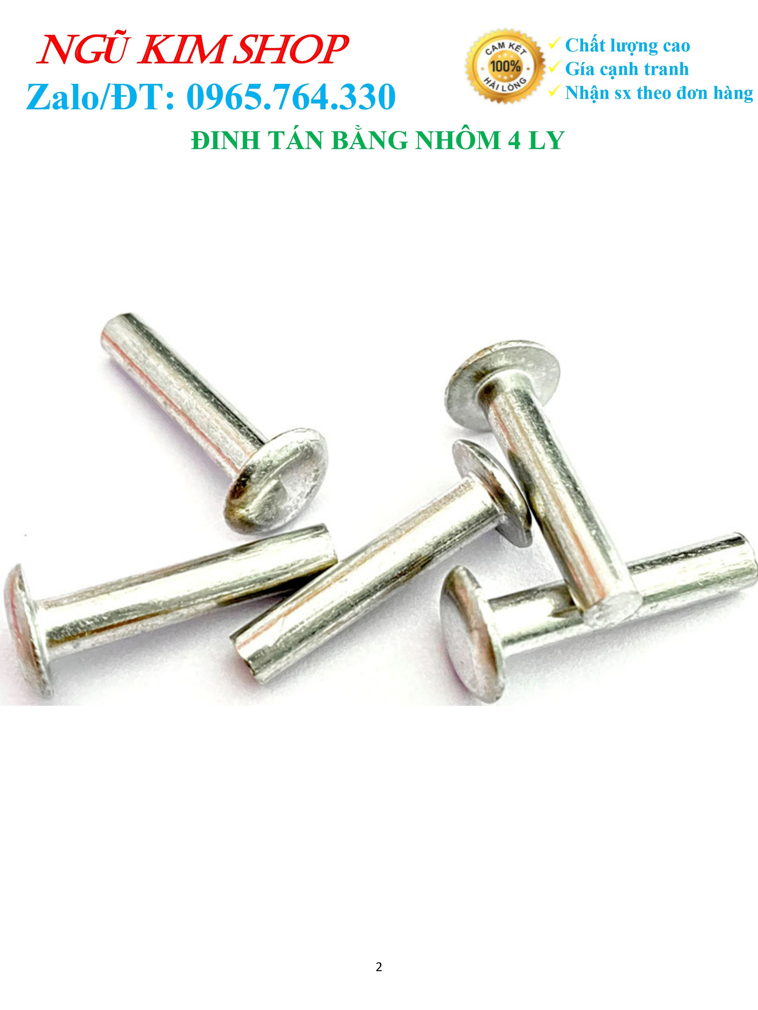 ĐINH TÁN BẰNG NHÔM 4 LY