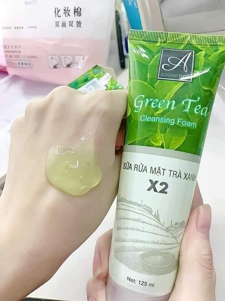 Sữa rửa mặt Trà Xanh x2 A cosmetics