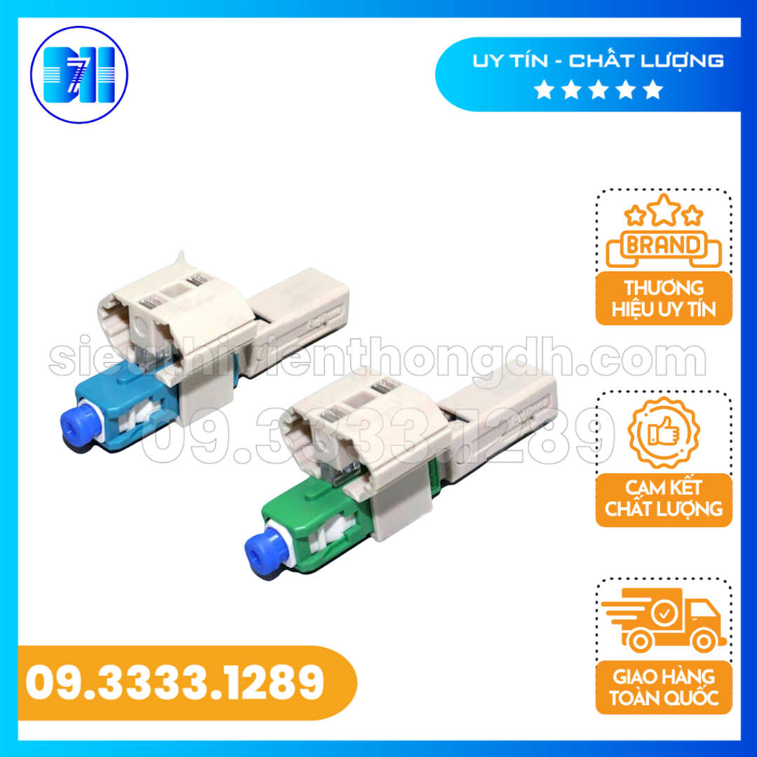 01 đầu nối quang nhanh fast connector fuji sc/apc sc/upc