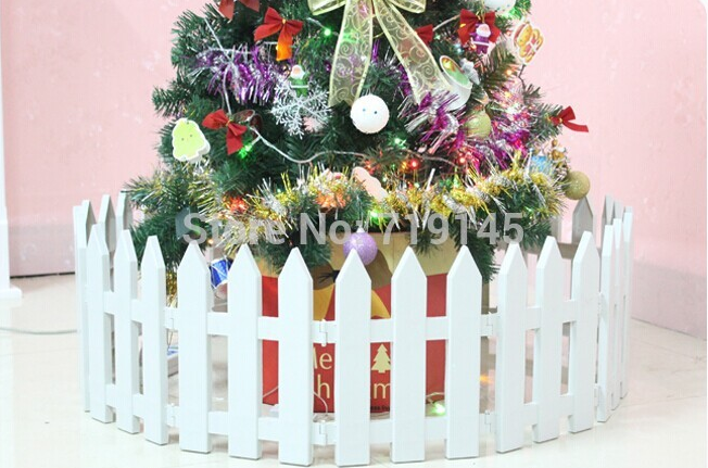 Hàng rào lắp ghép cao 20cm trang trí cây thông Noel, cây đào, sân vườn