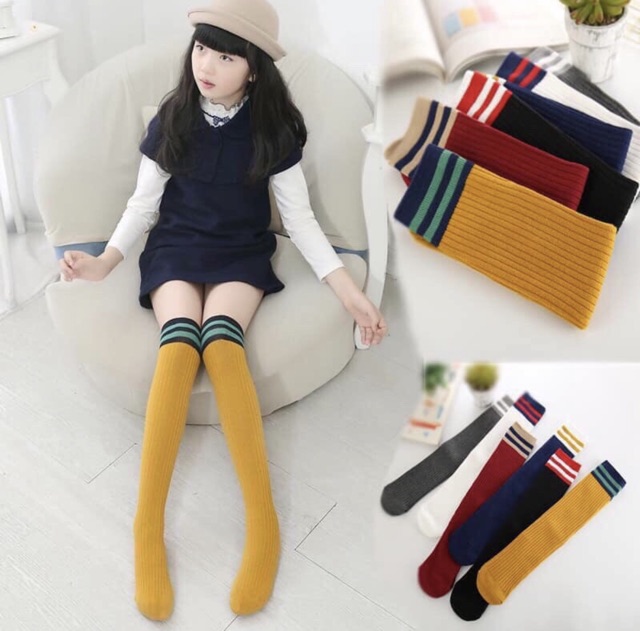 VỈ 10 ĐÔI TẤT CỔ CAO ĐẾN GỐI CHO BÉ