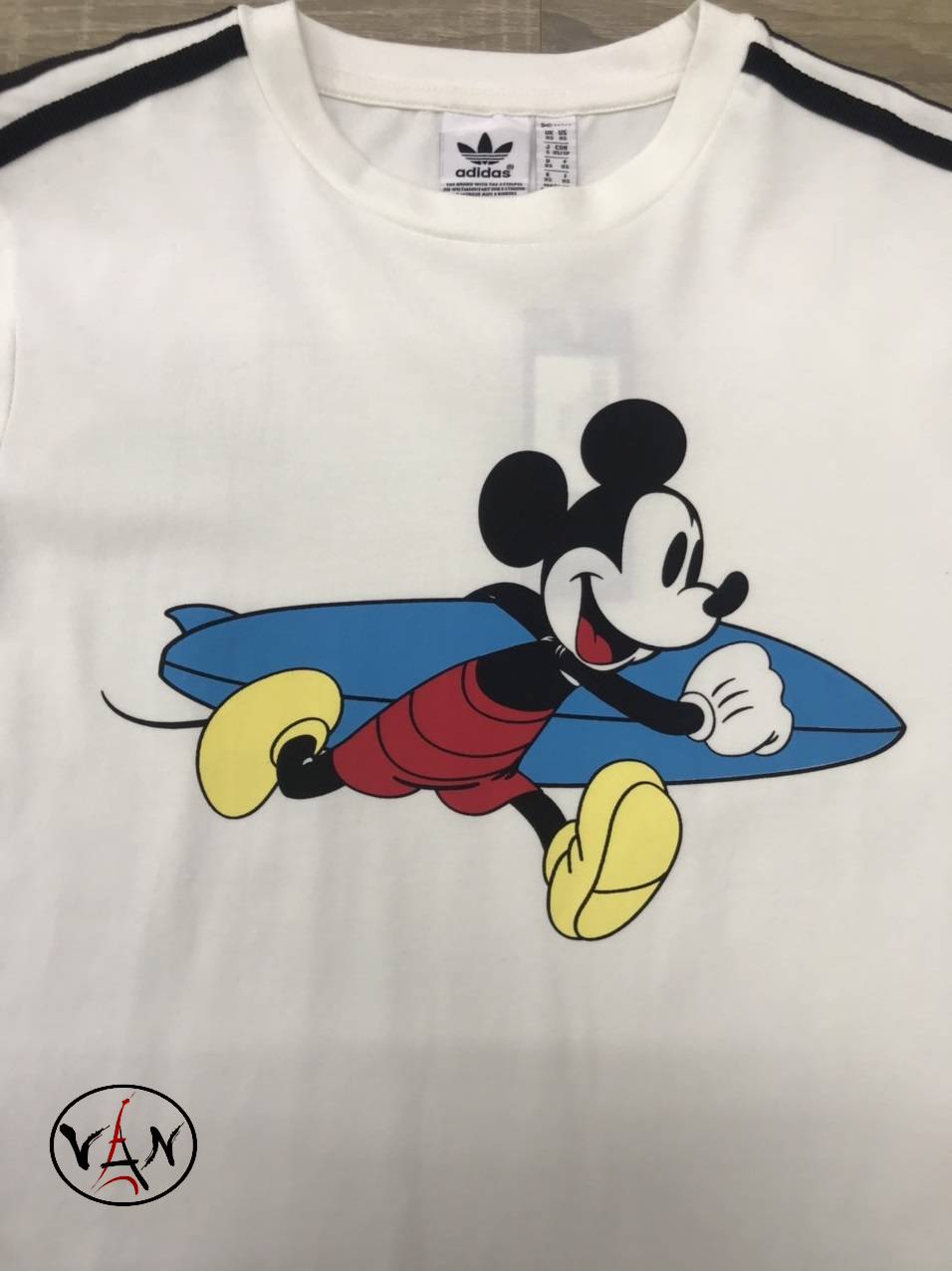 [HCM][Adidas] Áo adidas hình chuột Mickey - White