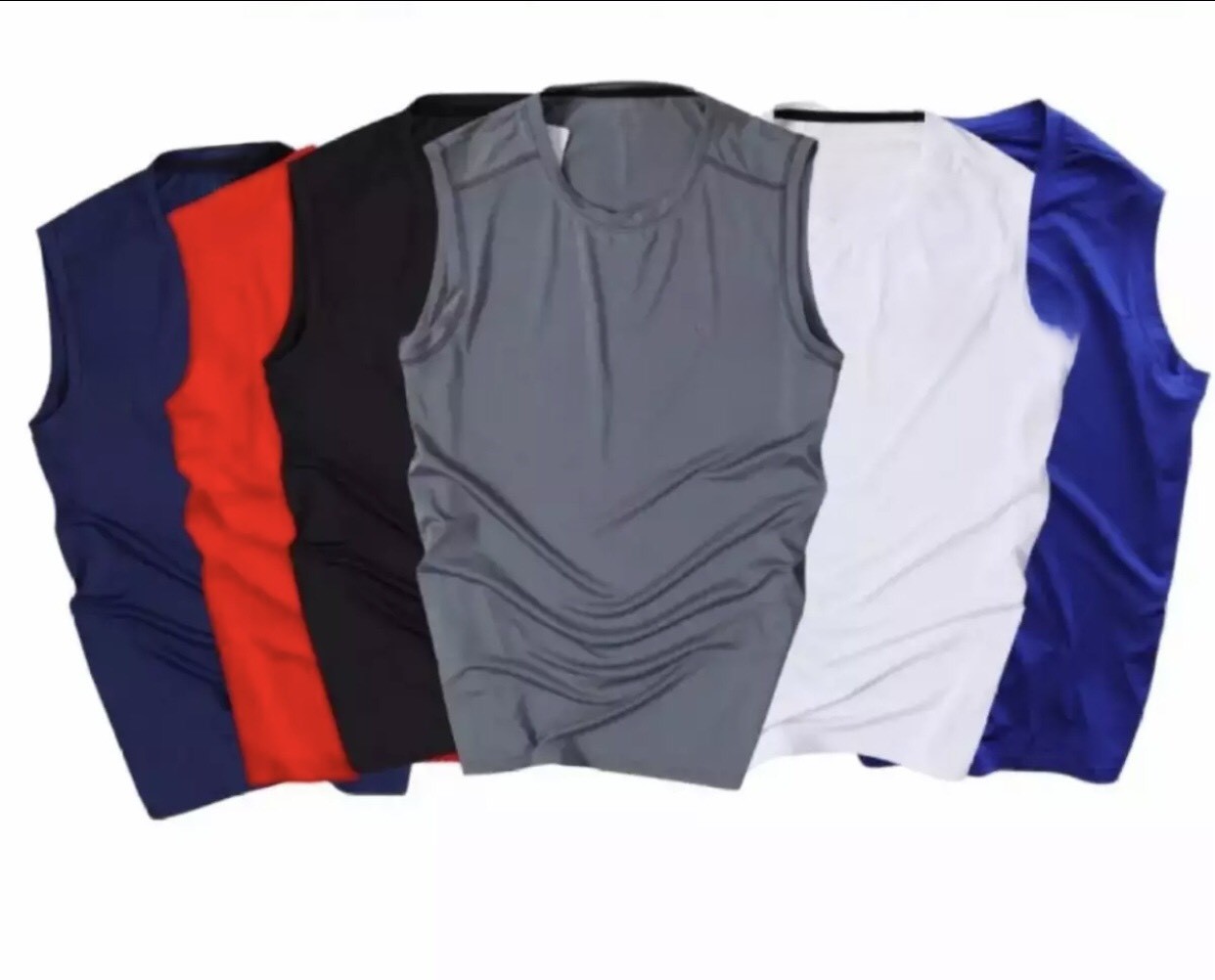 Men's Tank Top, Gym Tanktop, Stretchy, Breathable, Multi-Color, High Quality, Available in Big Size 40-100kg