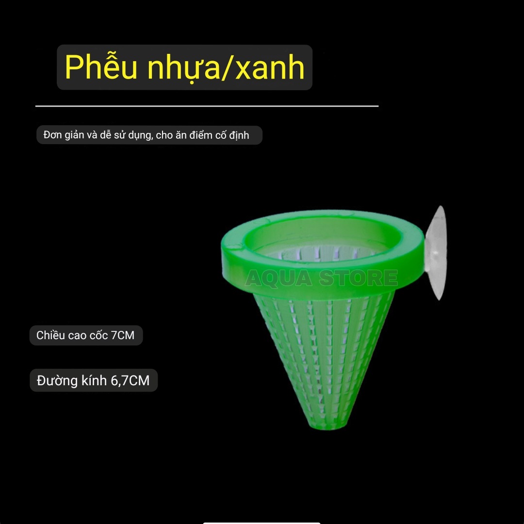 Phễu đựng trùn chỉ , giun cho cá cảnh ăn
