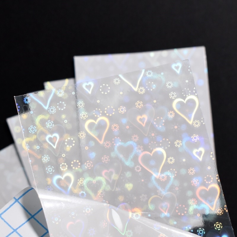 Sticker Trái Tim Dạ Quang Lấp Lánh Phát Sáng Trang Trí Móng Đẹp