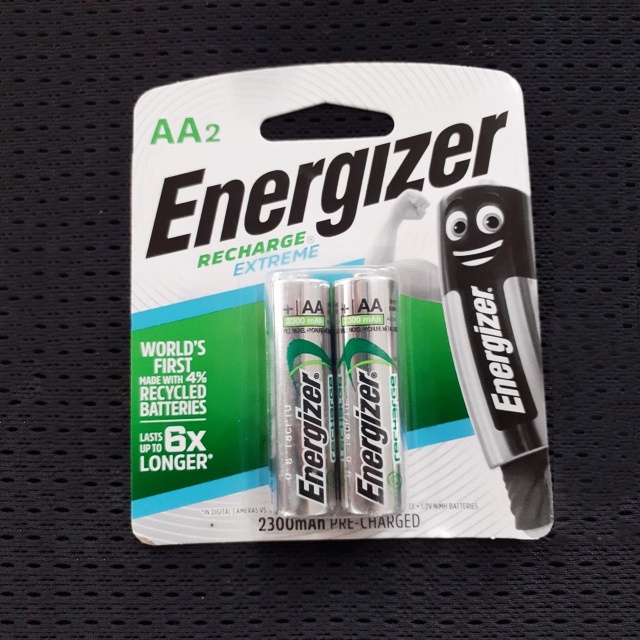 Combo 2 vỉ Pin sạc AA  Energizer 2300mah (1 vỉ 2 viên)