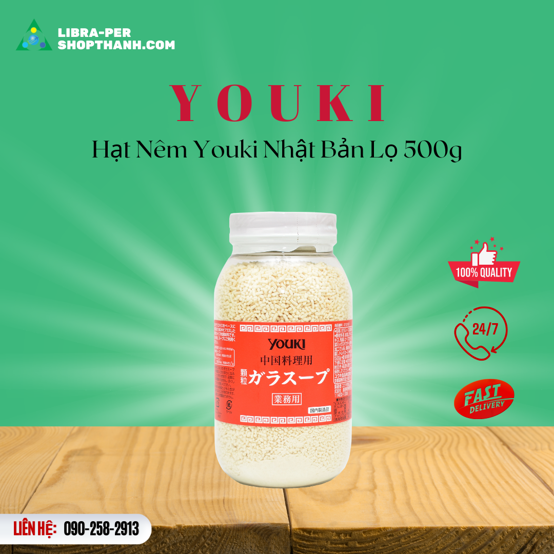 Hạt Nêm Youki Nhật Bản lọ 500g