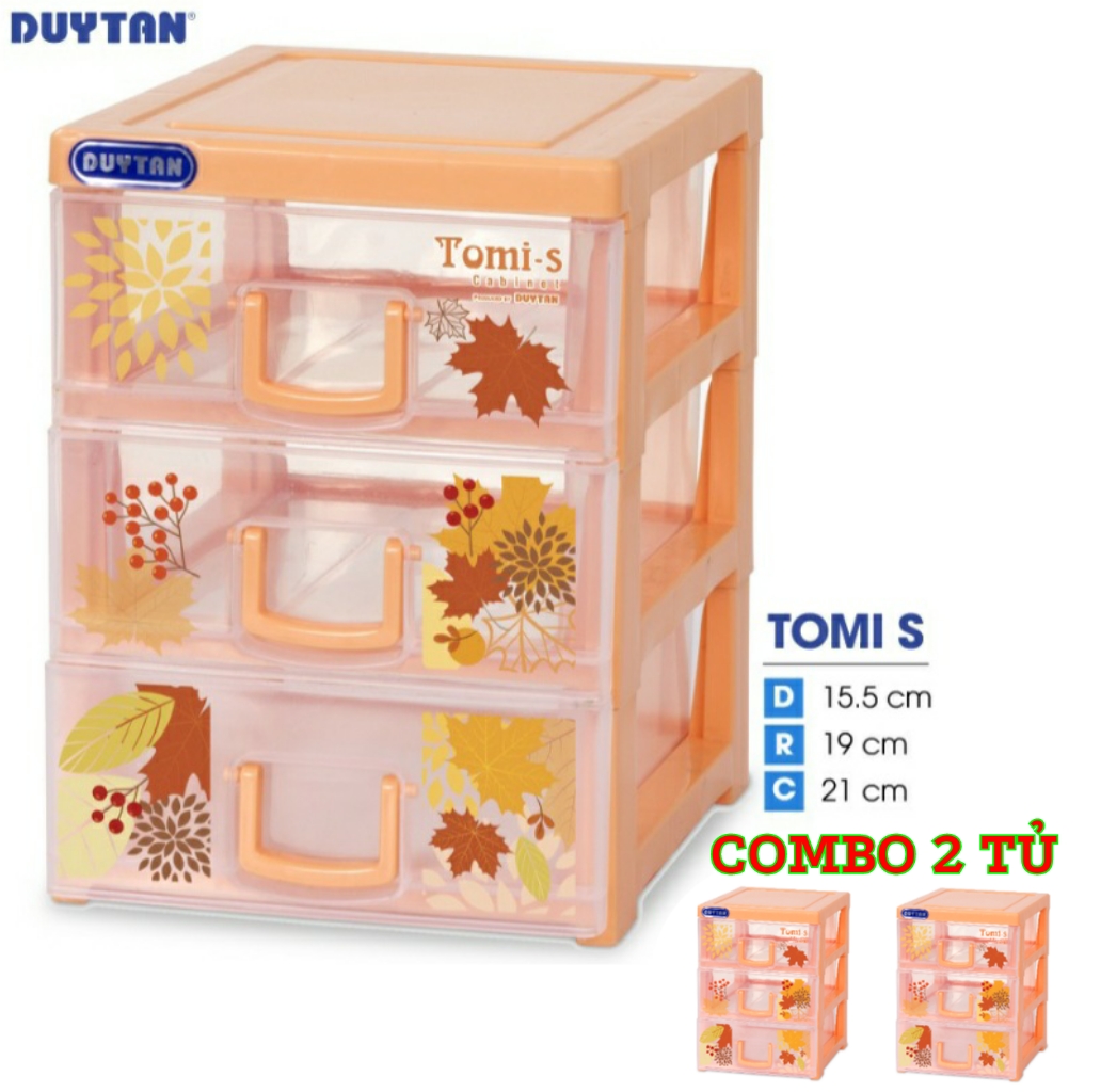 [HCM]COMBO 2 Tủ nhựa Duy Tân Tomi S  3 ngăn