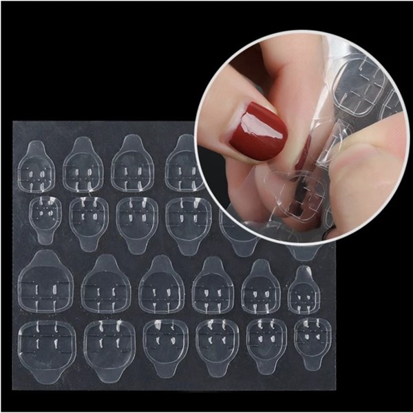 24 miếng keo silicon dán móng nailbox lẻ 1 miếng
