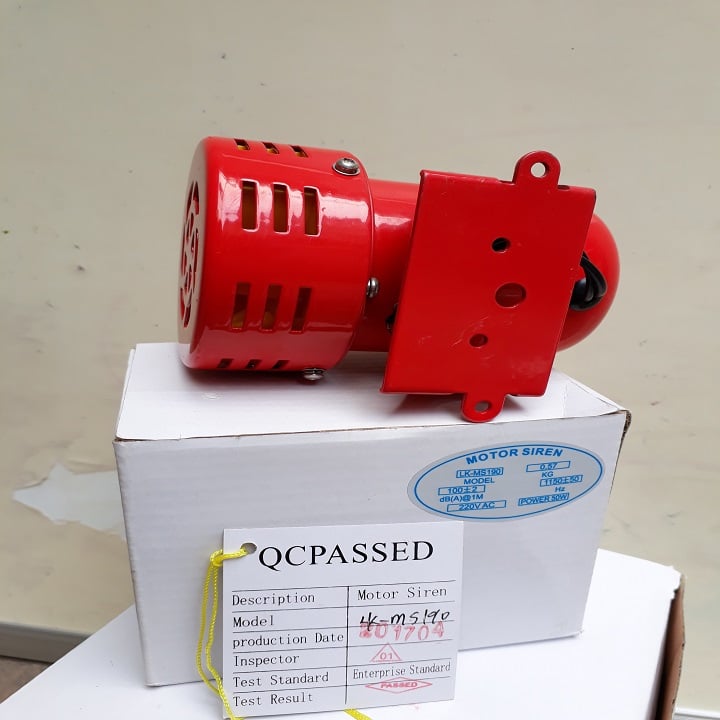 CÒI BÁO ĐỘNG ĐỘNG CƠ ĐIỆN CỠ NHỎ MS-190