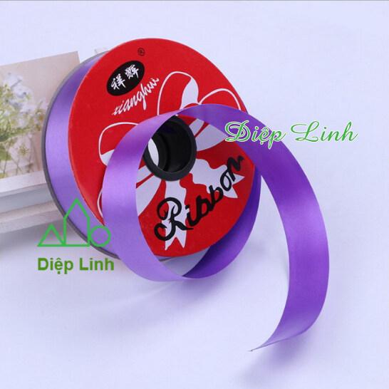 [HCM]Dây ruy băng bảng lớn trang trí cột bóng 3.2cm dài 35 mét