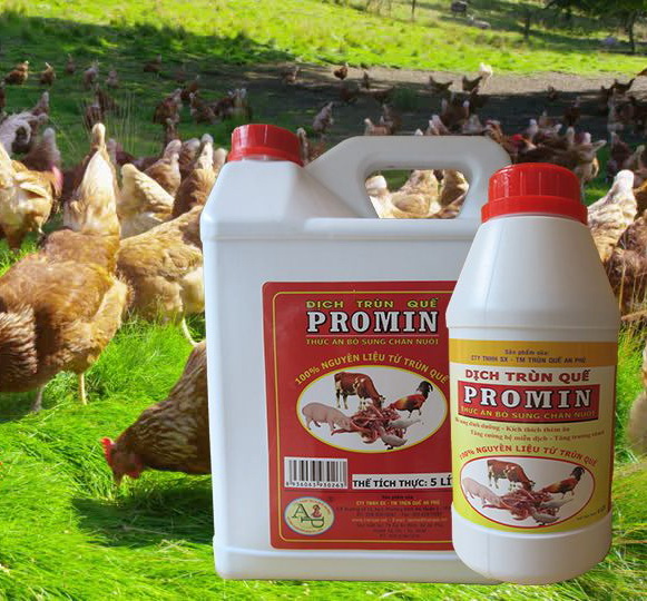 Dịch trùn quế Promin dùng cho chăn nuôi chai 1 lit