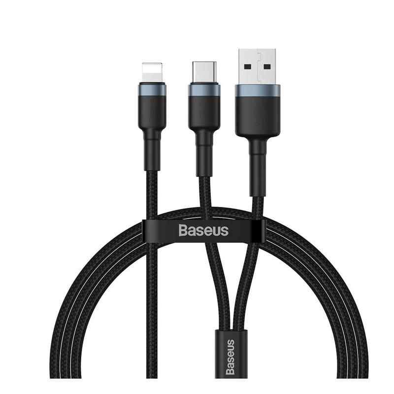 Cáp sạc nhanh USB/TypeC sang Lightning Baseus CATKLF-ELG1 Cafule dài 1.2m hỗ trợ PD 18W max 2.4A (nhiều màu) - Nhat Tin Authorised Store