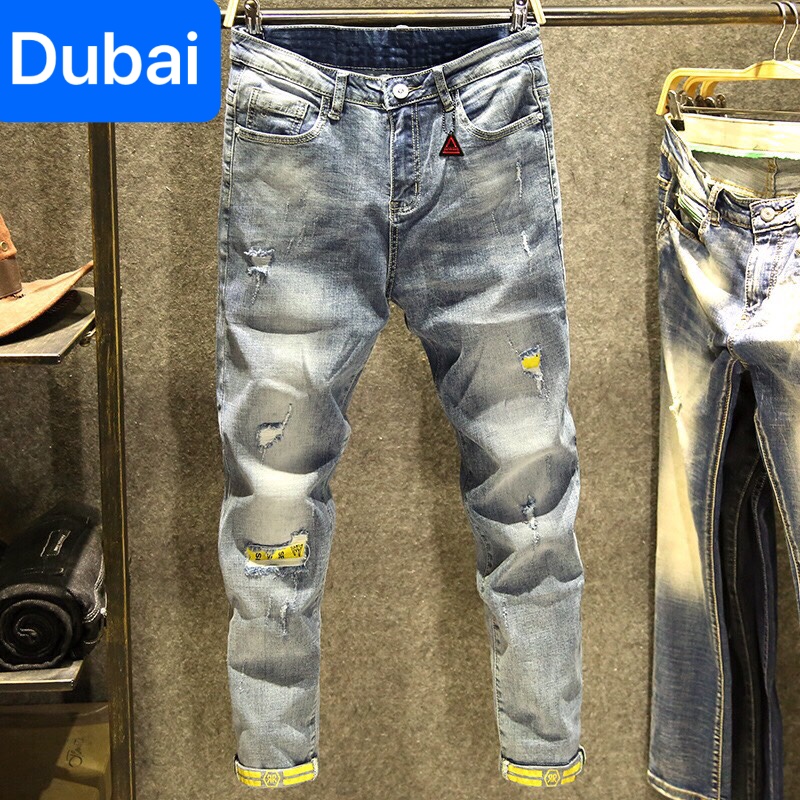 QUẦN JEAN NAM CHẤT BÒ XANH LÓT VẢI VÀNG HÀN QUỐC TREND 2020 BD-255 CAO CẤP - DUBAI FASHION