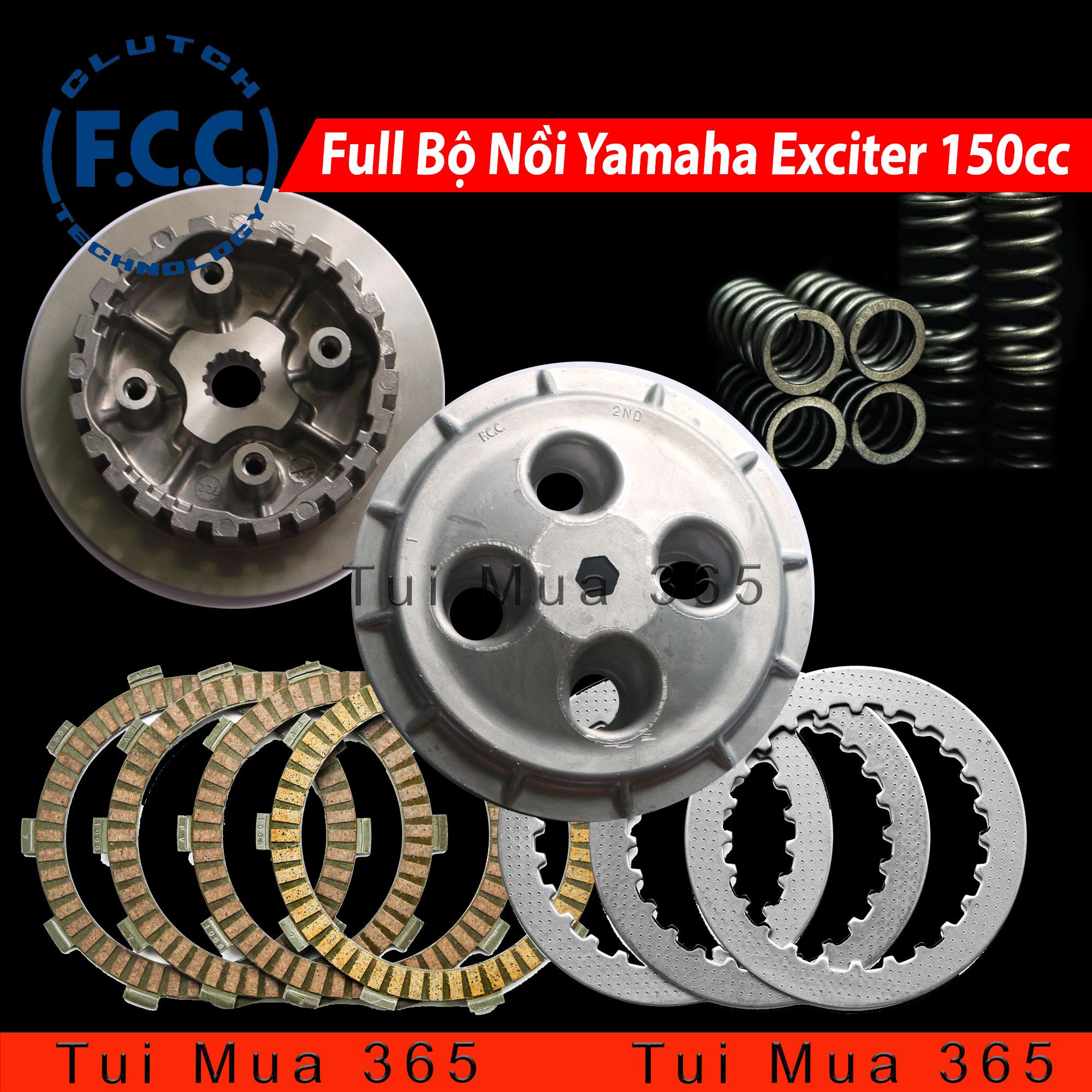 [HCM]Combo Bộ Nồi Zin FCC Cho Exciter 150cc Bố Nồi Lá Sắt Lò Xo Nồi Độ