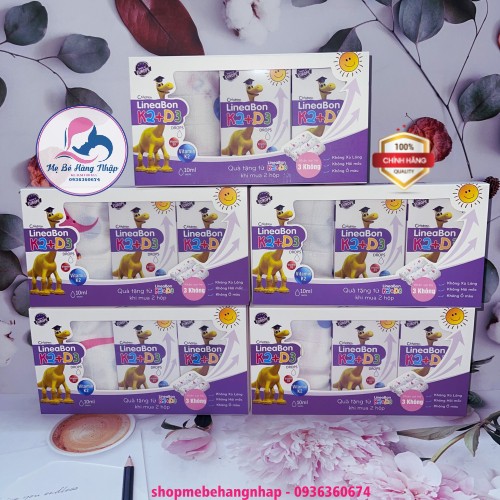 Vitamin K2D3  K2 D3 LineaBon (10ml) - Tăng cường hấp thụ Canxi