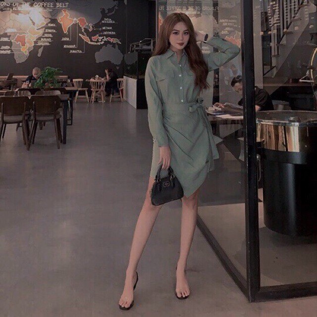 Đầm đắp tà 3 màu