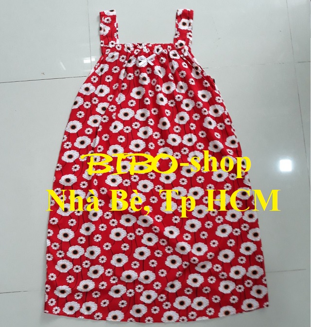 Đầm mặc nhà vải tole (2 dây)