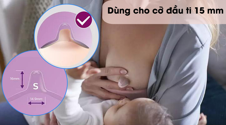 Núm Trợ Ti Philips Avent 15mm SCF153.01